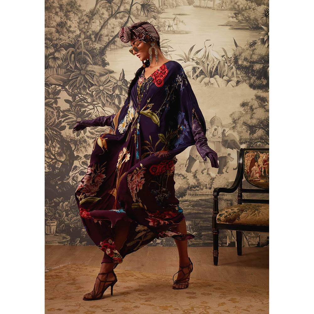KALISTA Midnight Blue Lauren Kaftan Dress