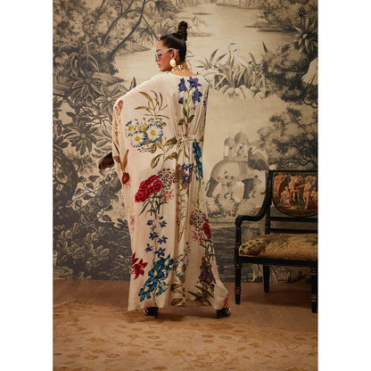 KALISTA Beige Lauren Kaftan Dress