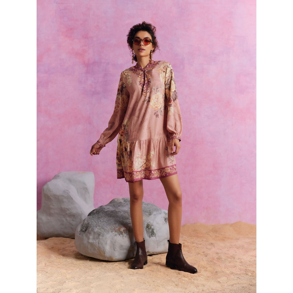 KALISTA Blush Pink Tiffiny Dress