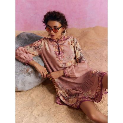 KALISTA Blush Pink Tiffiny Dress