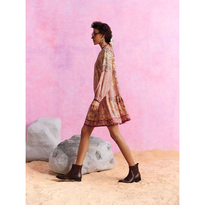 KALISTA Blush Pink Tiffiny Dress