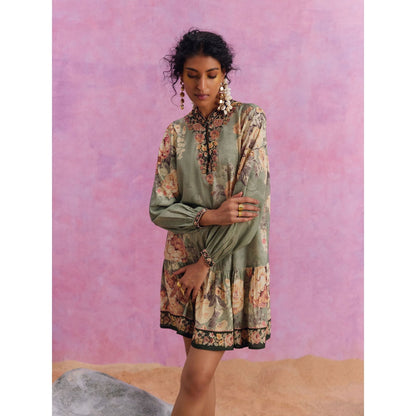 KALISTA Green Tiffiny Dress