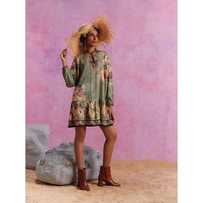 KALISTA Green Tiffiny Dress