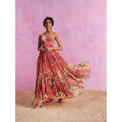 KALISTA Carrot Pink Urika Dress