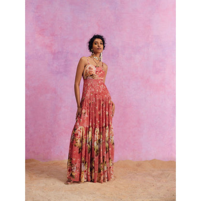 KALISTA Carrot Pink Urika Dress