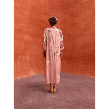 KALISTA Blush Pink Tiffiny Dress with Belt (Set of 2)