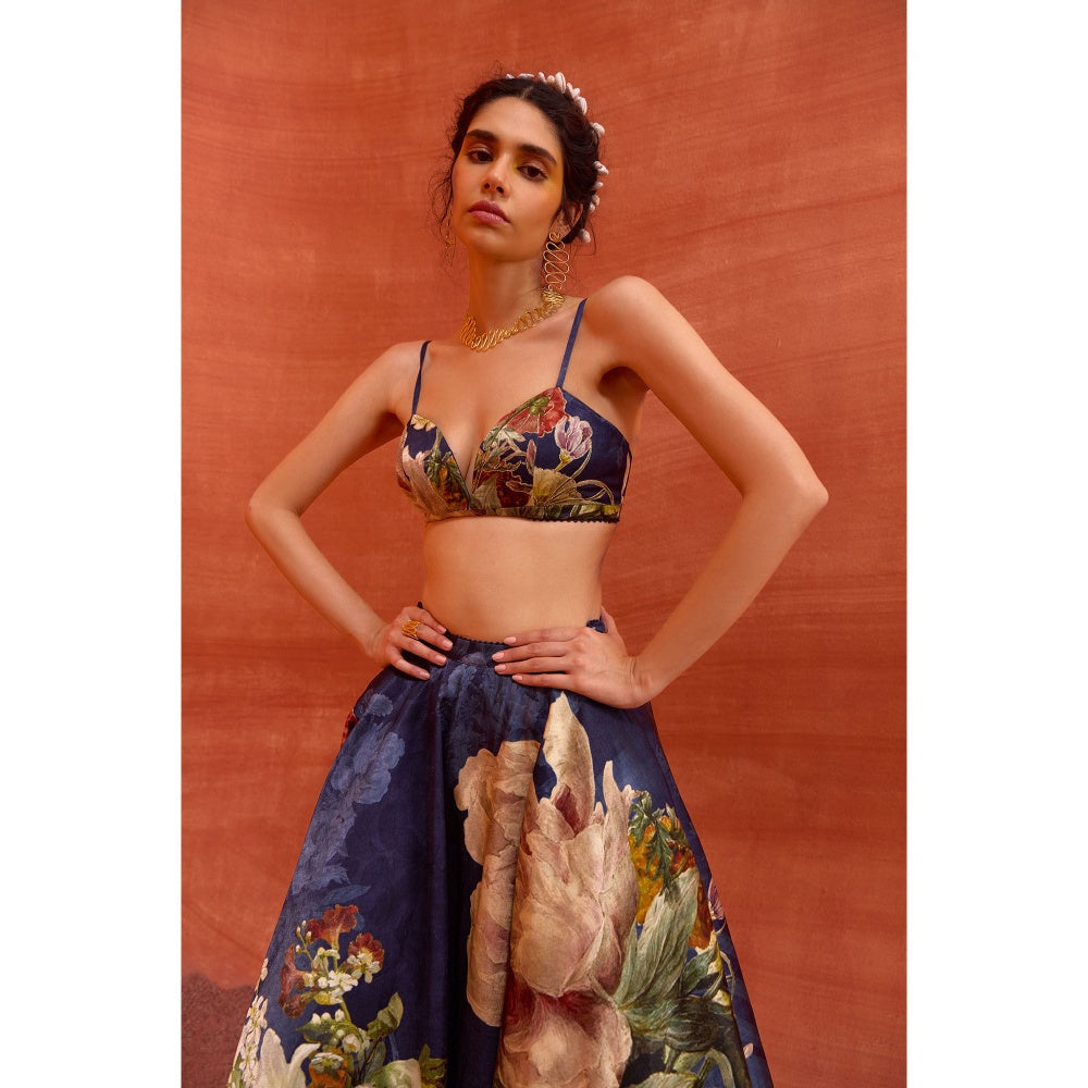 KALISTA Midnight Blue Melinda Skirt with Bustier (Set of 2)