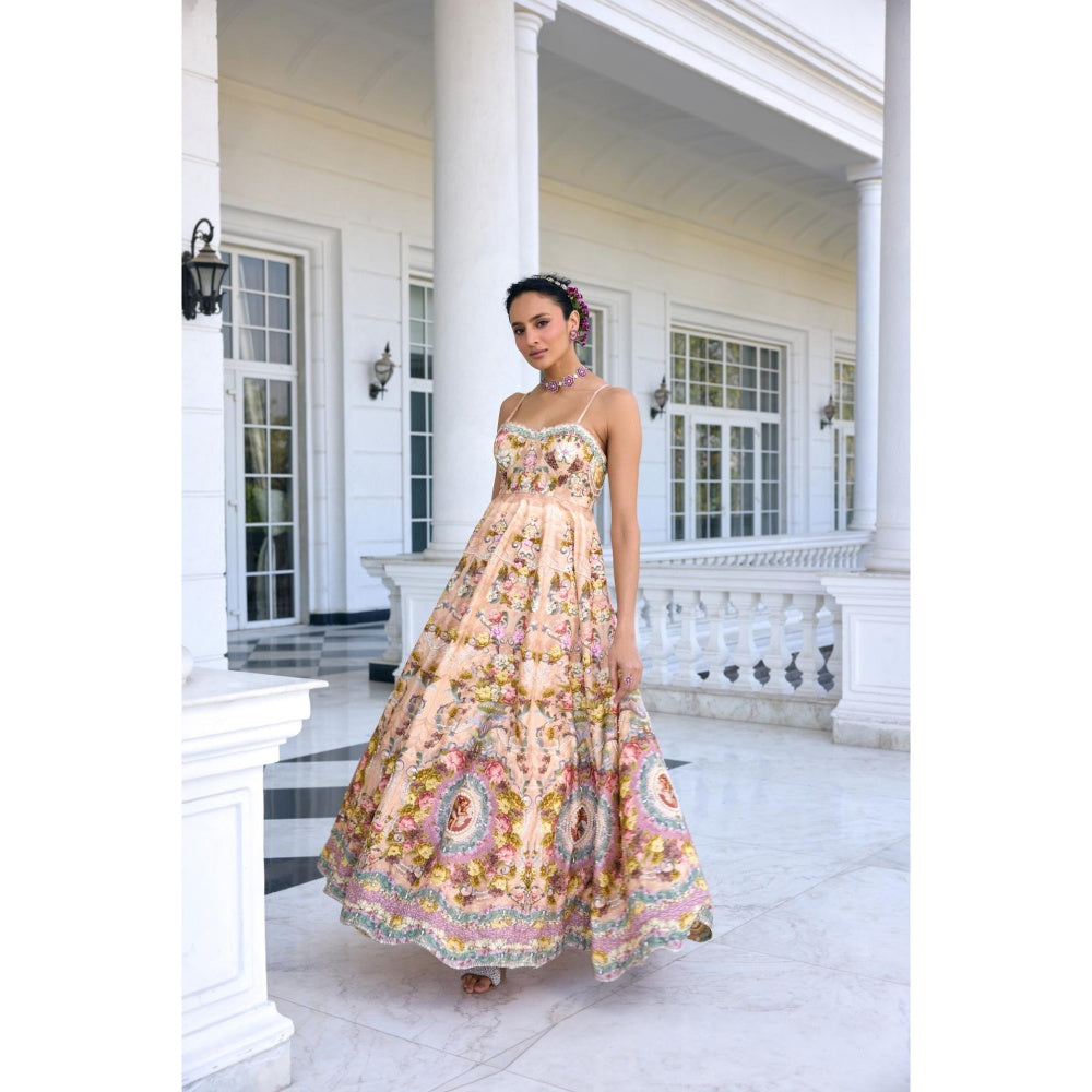 KALISTA Beige Maxi Dress