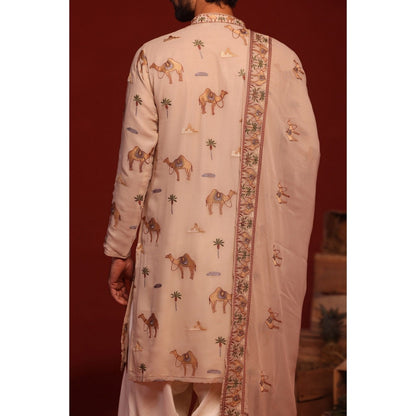KALPRAAG Aadrit Pink Kurta with Patiala Pant and Dupatta
