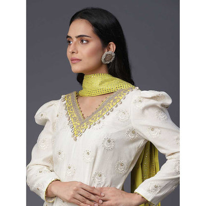 Arpita Sulakshana Yellow Boota Suit (Set of 3)