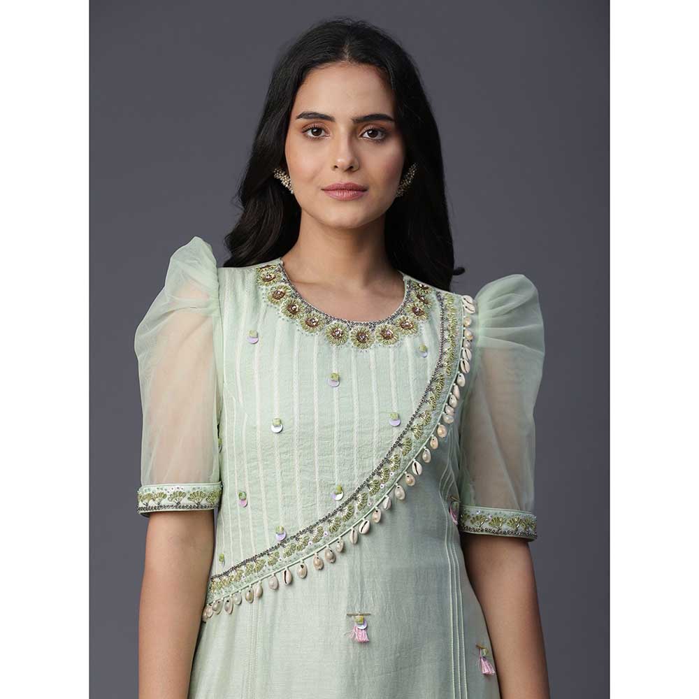 Arpita Sulakshana Kali Hand painted Suit (Set of 3)