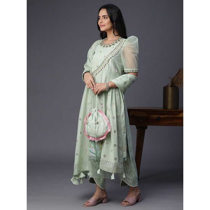 Arpita Sulakshana Kali Hand painted Suit (Set of 3)