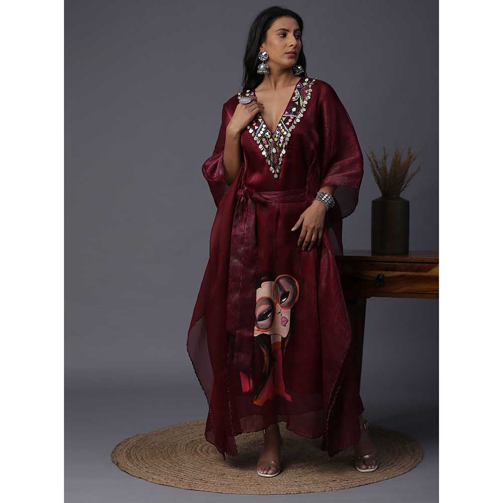 Arpita Sulakshana Hand painted Printed Kaftan