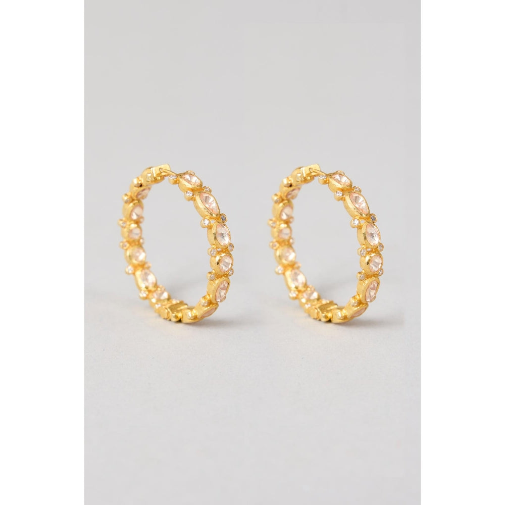 KARISA DESIGNS Krisha Moissanite Hoops