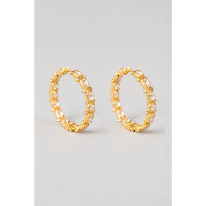 KARISA DESIGNS Krisha Moissanite Hoops