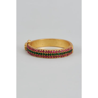 KARISA DESIGNS Hariyali Kundan Bangle