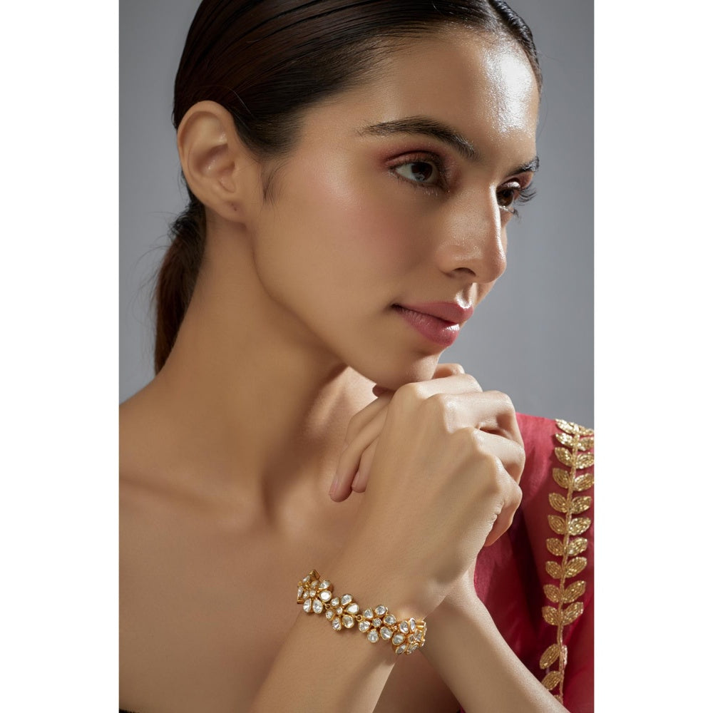 KARISA DESIGNS Autumn Moissanite Polki Bracelet
