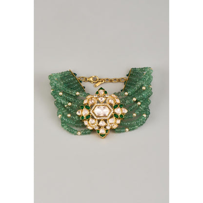 KARISA DESIGNS Teej Green Moissanite Bracelet