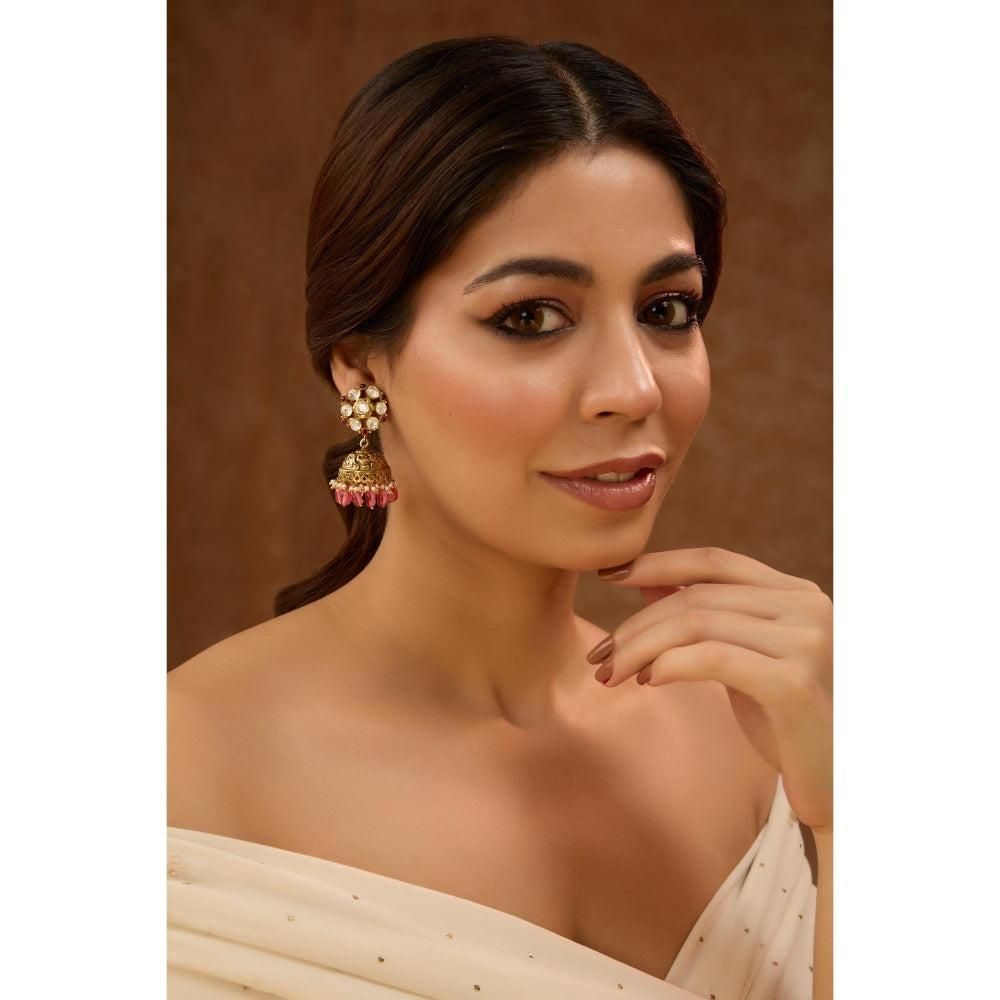 KARISA DESIGNS Katha Jhumkas