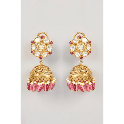 KARISA DESIGNS Katha Jhumkas