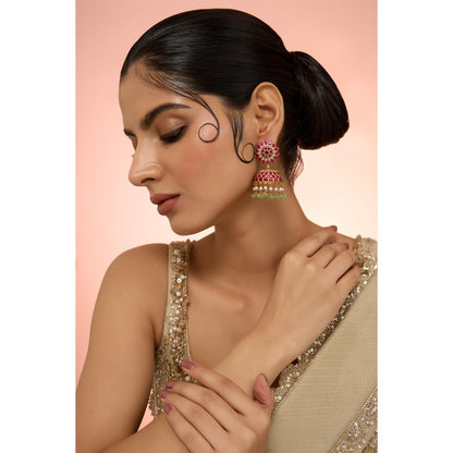 KARISA DESIGNS Dharini Kundan Jhumkas
