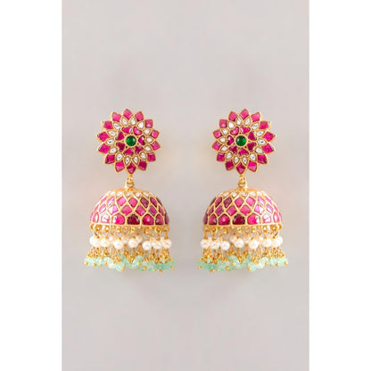KARISA DESIGNS Dharini Kundan Jhumkas