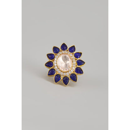 KARISA DESIGNS Blue Roop Moissanite Ring