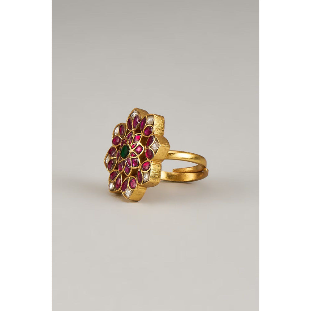 KARISA DESIGNS Purple Tora Ring