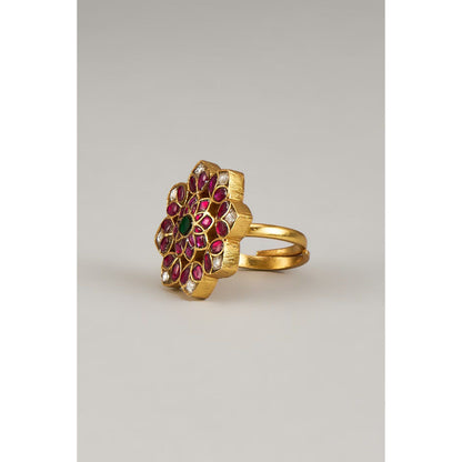 KARISA DESIGNS Purple Tora Ring