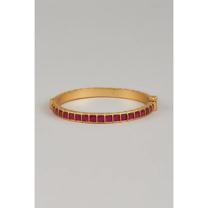 KARISA DESIGNS Giza Red Kundan Kada