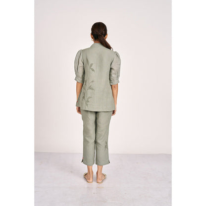 Kaveri Green Jade Lilly Burst Tree Co-Ord (Set of 2)