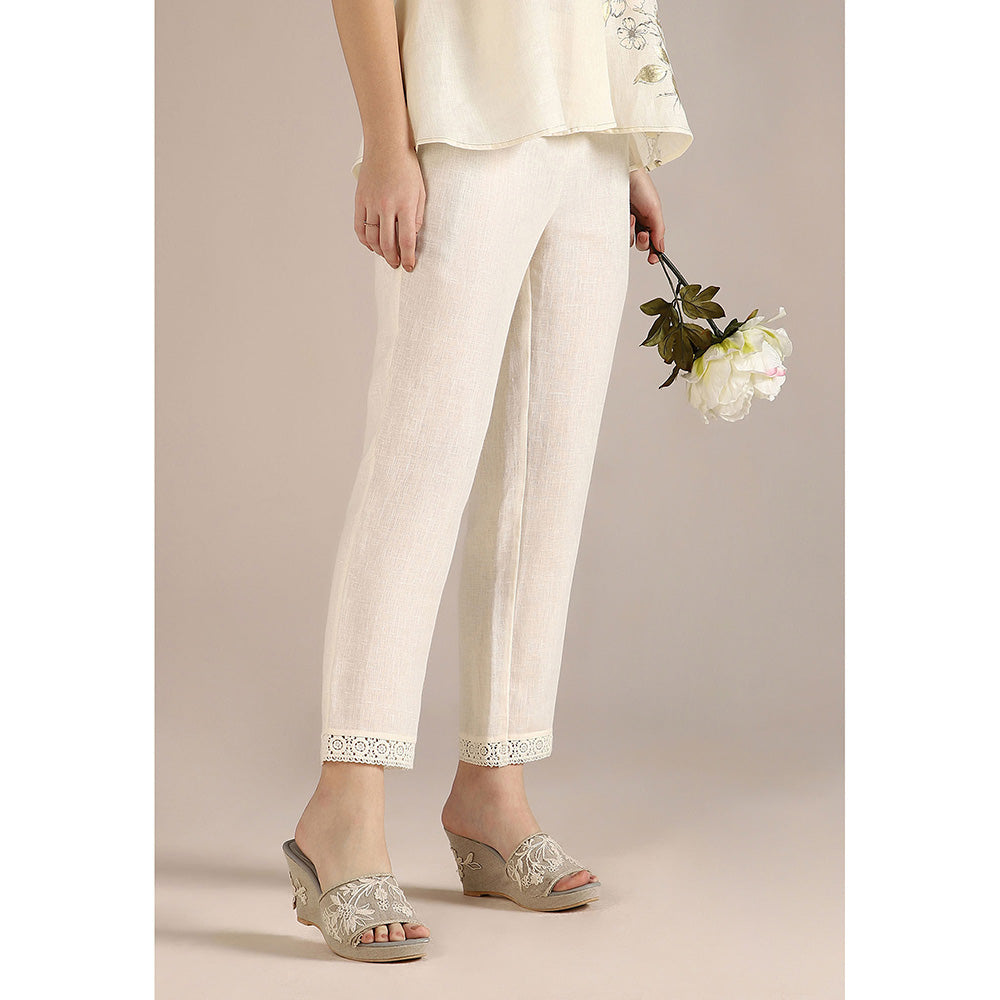 Kaveri Off-white Camelia Co-Ord (Set of 2)