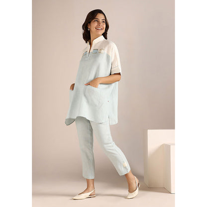 Kaveri Blue Square Co-Ord (Set of 2)