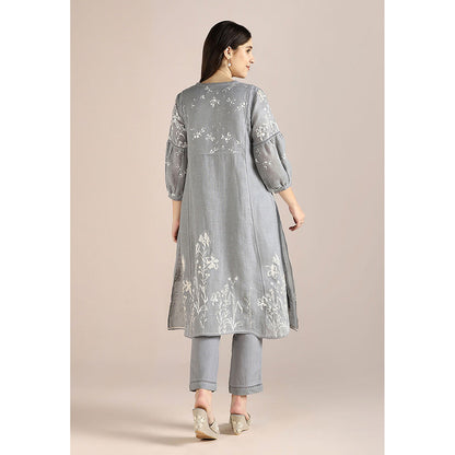 Kaveri Shadow Blue Savannah Fly Free Co-Ord (Set of 2)