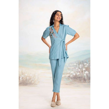 Kaveri Blue Tsukiyama Ira Co-Ord (Set of 2)