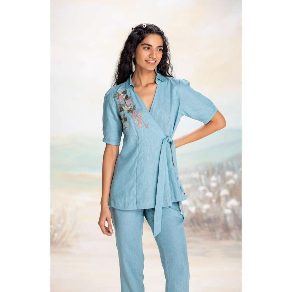 Kaveri Blue Tsukiyama Ira Co-Ord (Set of 2)