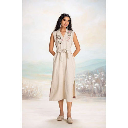 Kaveri White Tsukiyama Sanya Dress