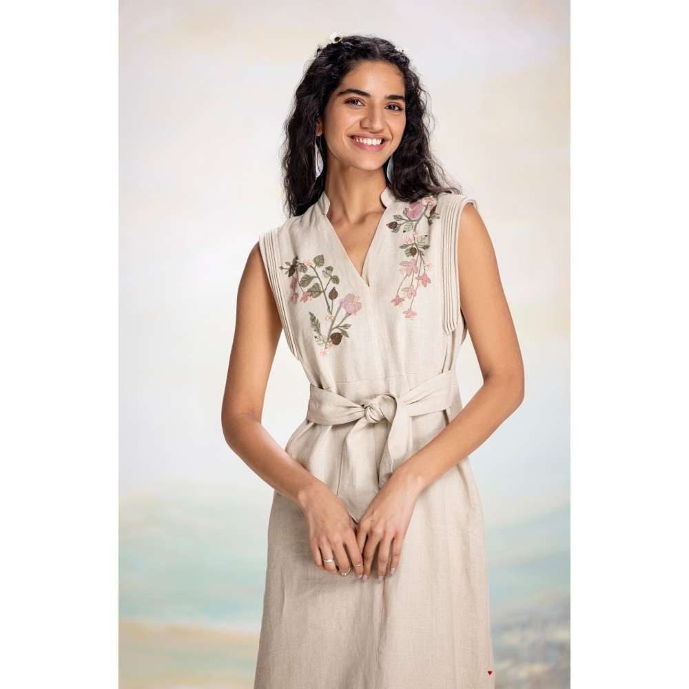 Kaveri White Tsukiyama Sanya Dress