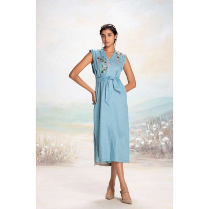 Kaveri Blue Tsukiyama Sanya Dress