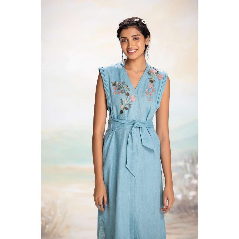 Kaveri Blue Tsukiyama Sanya Dress
