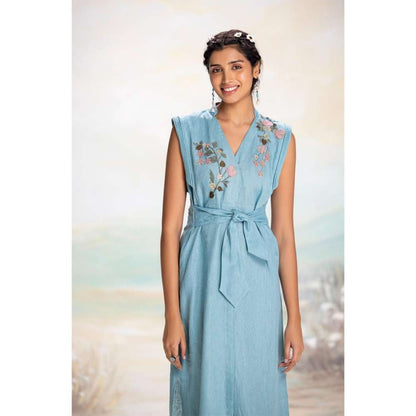 Kaveri Blue Tsukiyama Sanya Dress