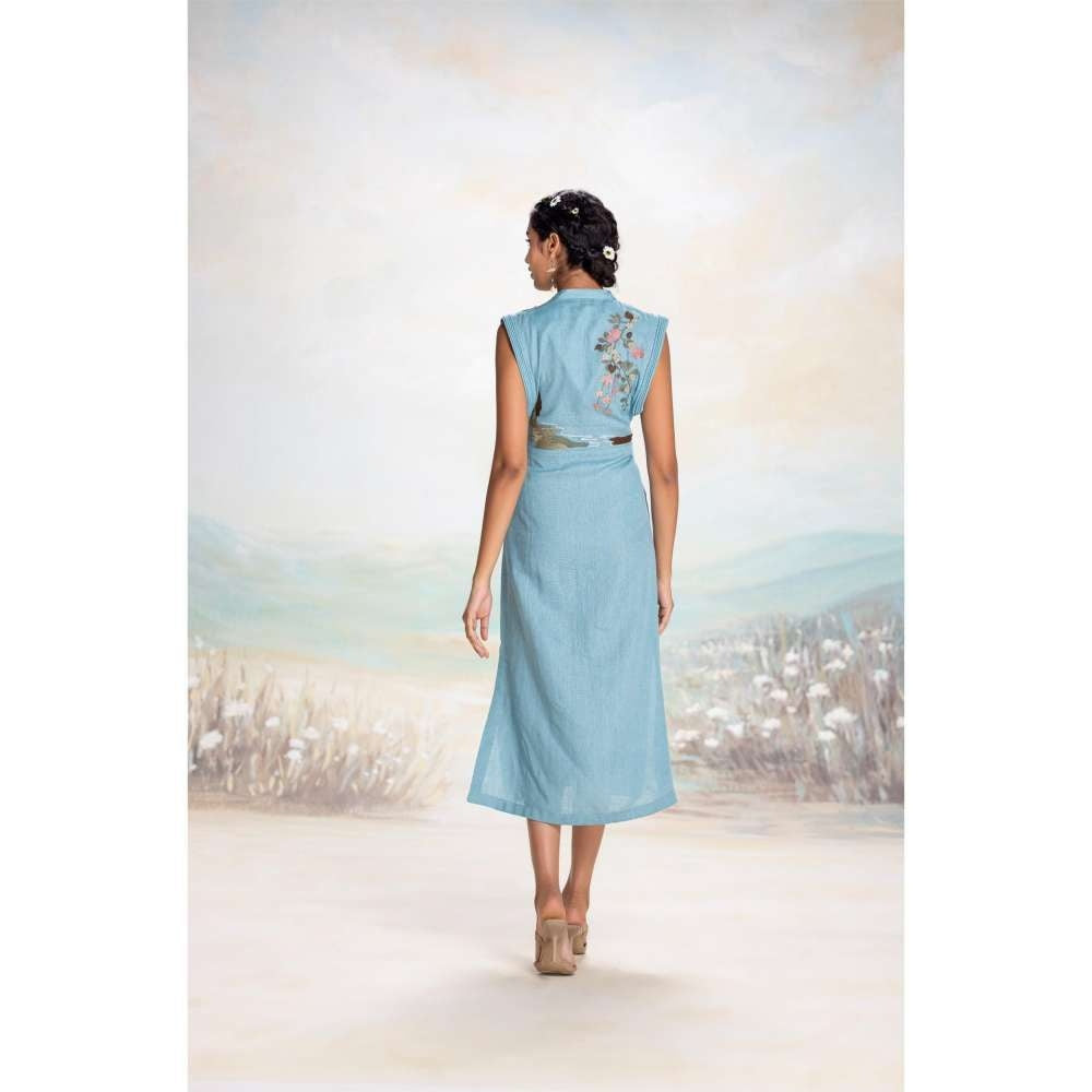Kaveri Blue Tsukiyama Sanya Dress