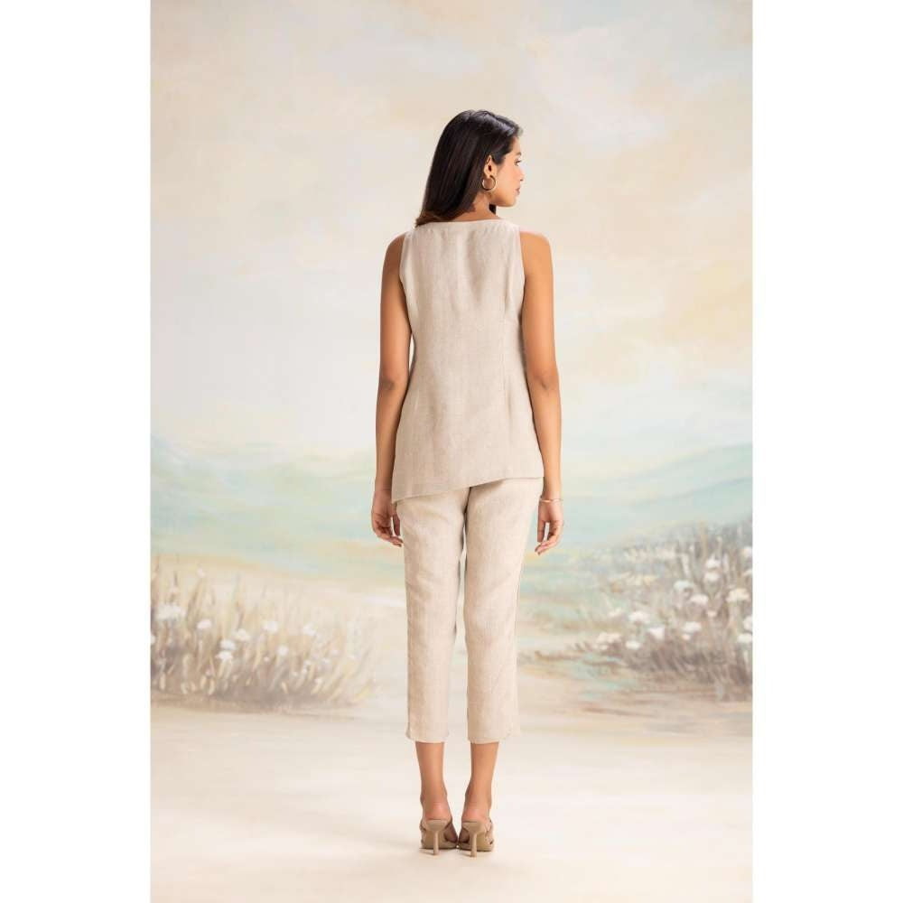 Kaveri Taupe Sound Wave Co-Ord (Set of 2)