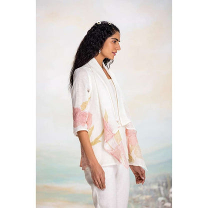 Kaveri Pink Bubble Flower Zoro Co-Ord (Set of 2)