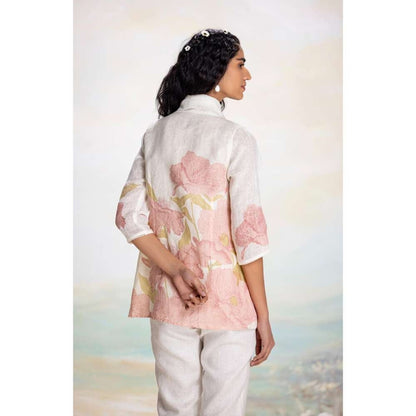 Kaveri Pink Bubble Flower Zoro Co-Ord (Set of 2)