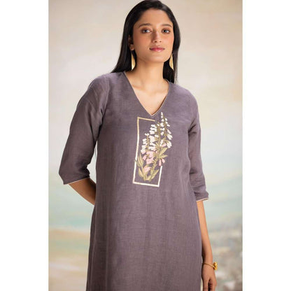 Kaveri Grey Flute Pipes Singapore Sling Dress