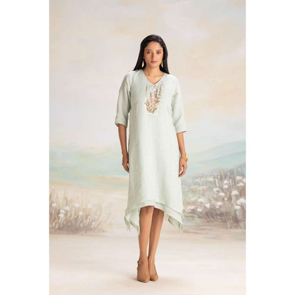 Kaveri Green Flute Pipes Singapore Sling Dress