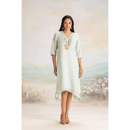 Kaveri Green Flute Pipes Singapore Sling Dress