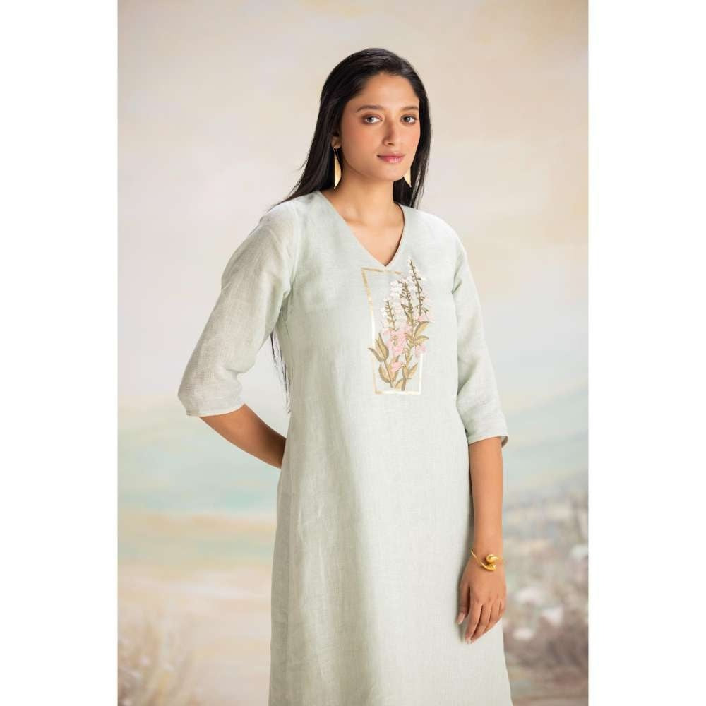 Kaveri Green Flute Pipes Singapore Sling Dress