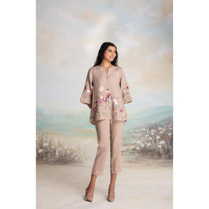 Kaveri Beige Meet Me In The Meadow Co-Ord (Set of 2)